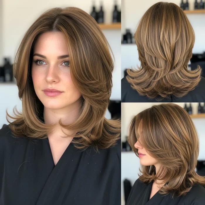Long Bob with Face-Framing Feathered Layers