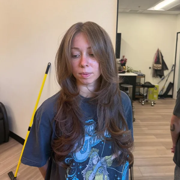 Long Brunette Shag