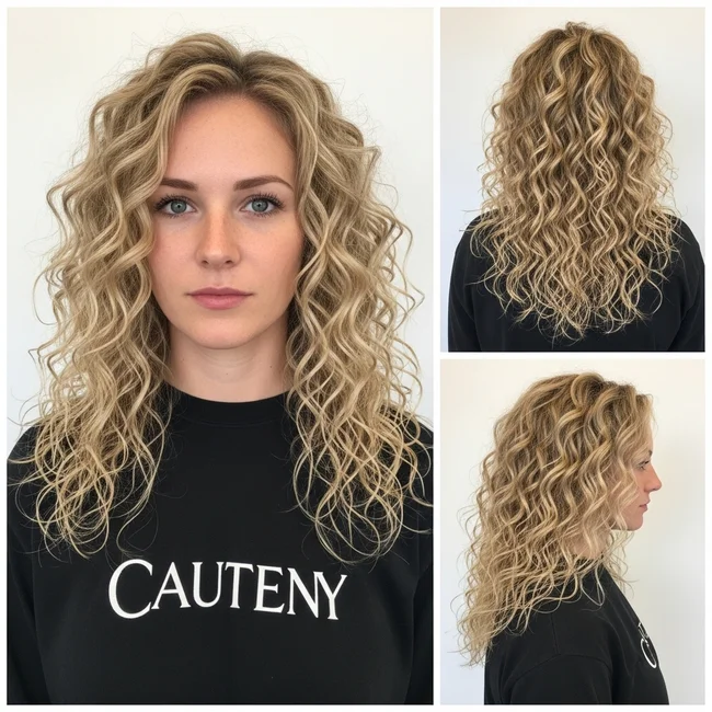 Long Curly Blonde Hairstyles