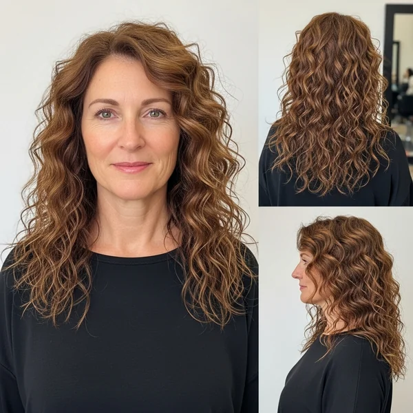 Long Curly Hairstyles For Women Over 50