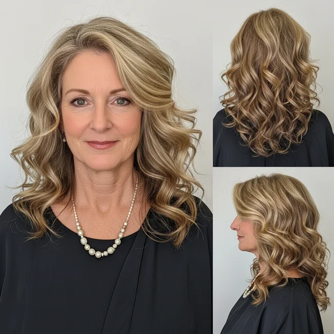 Long Curly Hairstyles Over 50