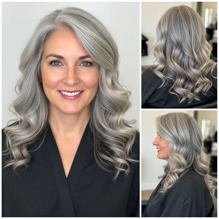 Long Gray Curls