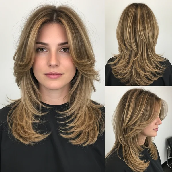 Long Layered Shag Haircut