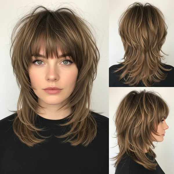 Haircut with Short Bangs