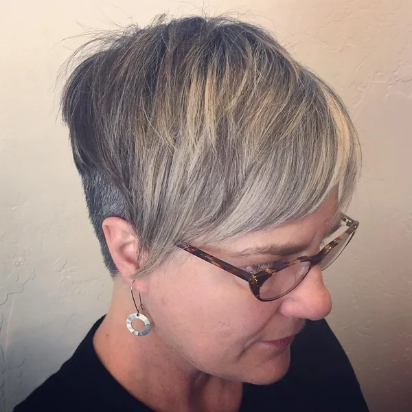Long Textured Pixie with Shadowed Undercut