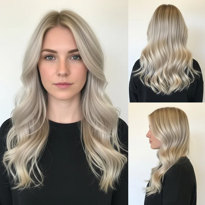 Loose Icy Blonde Waves