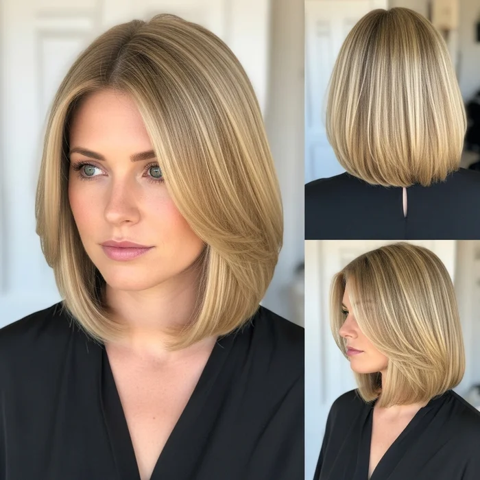 Medium Blonde Bob hairstyles