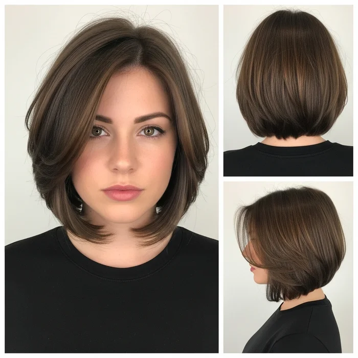 Medium Bob Hairstyles for Round Faces