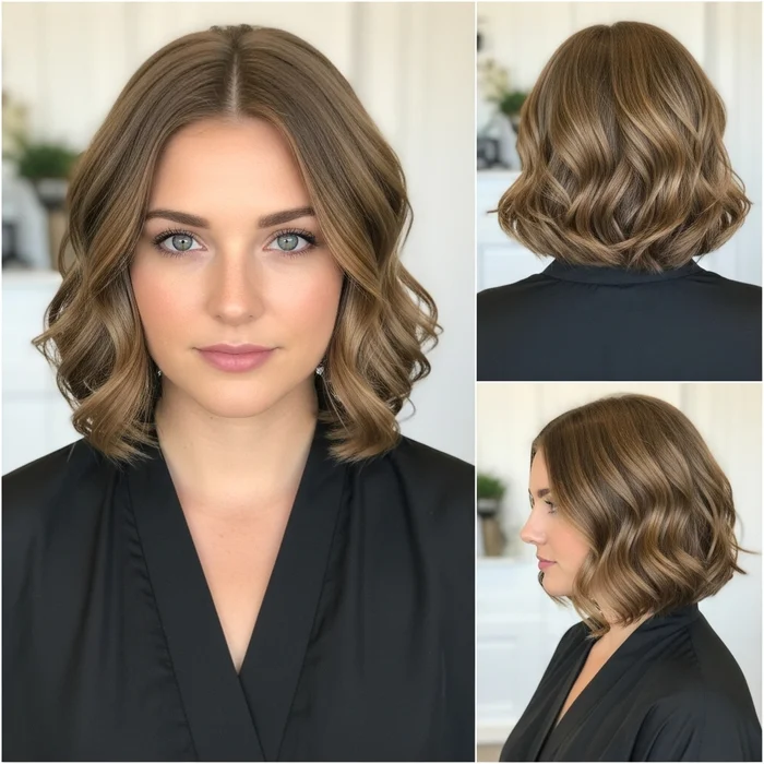 Medium Bob Wedding Hairstyle