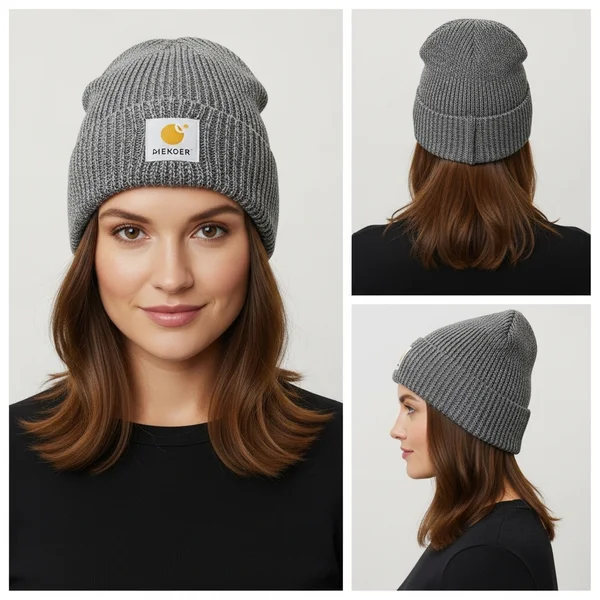 Medium-Length Beanie Hairstyle