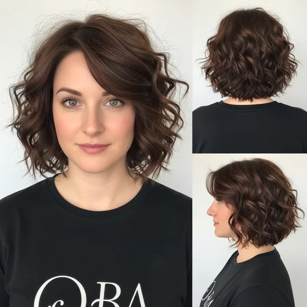 Medium Length Curly Bob