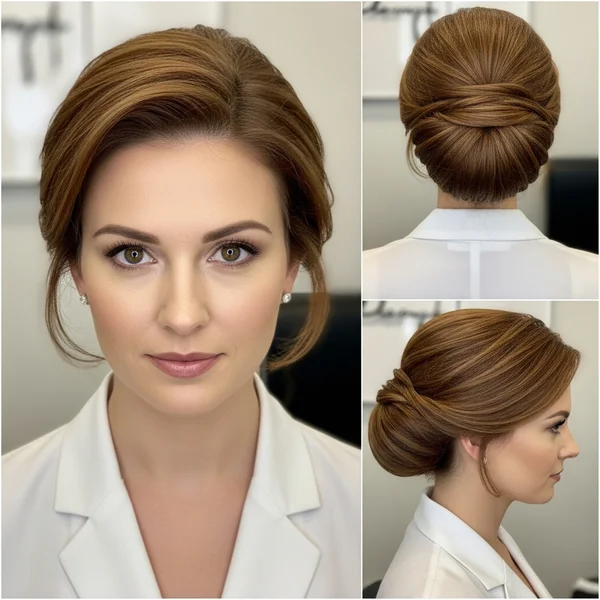 Medium Length Hair Updo
