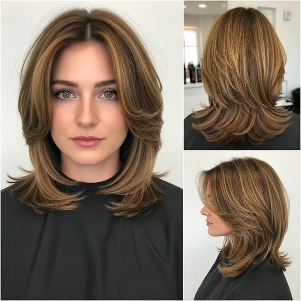 With Layers Thick Hair