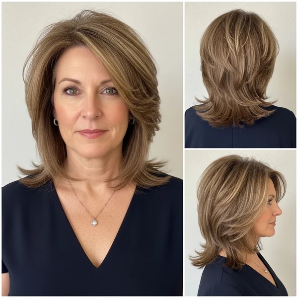 Medium Length Hairstyle Over 40