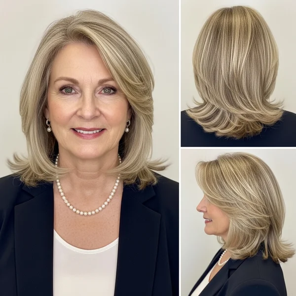 Medium Length Hairstyles Over 60