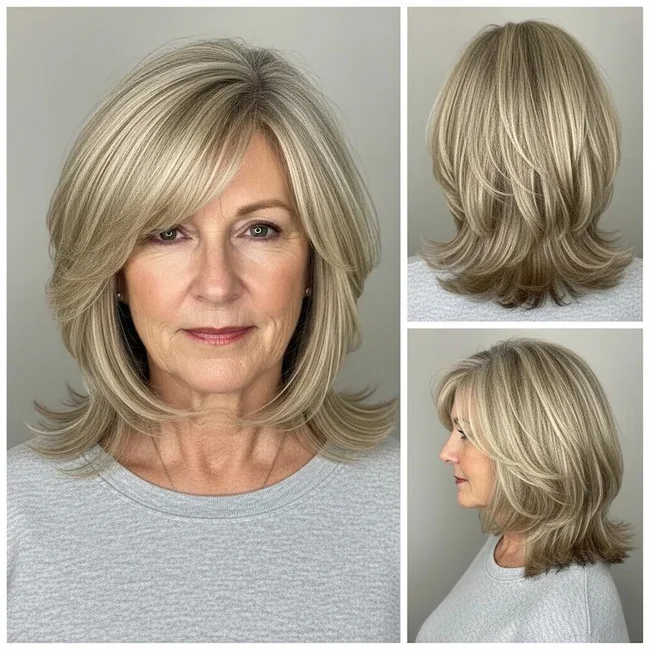 Medium-Length Layered Haircut