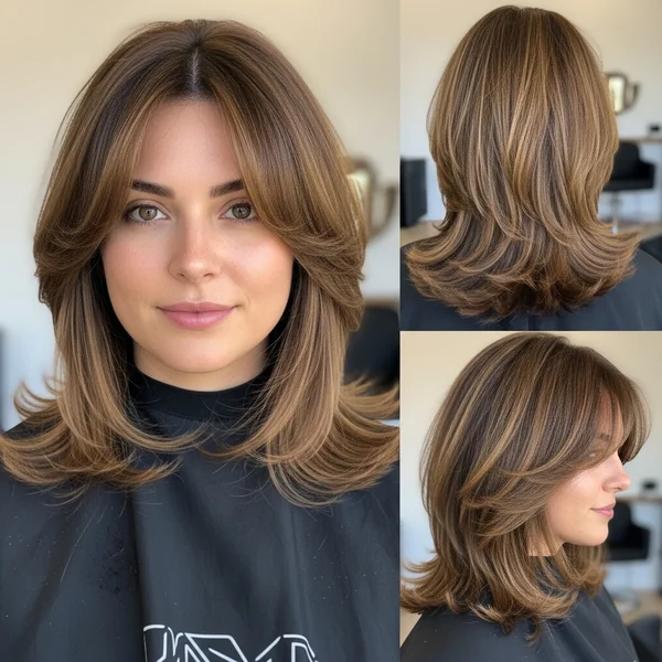 With Curtain Bangs Thick Hair