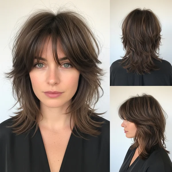Medium Length Shag Haircut