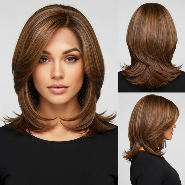 Medium Length Wig Hairstyle