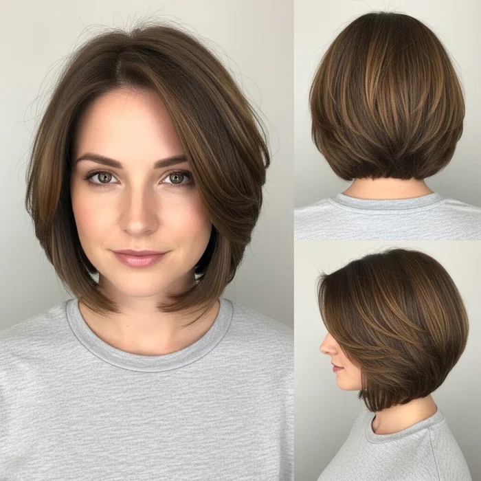 Medium Stacked Bob hairstyles