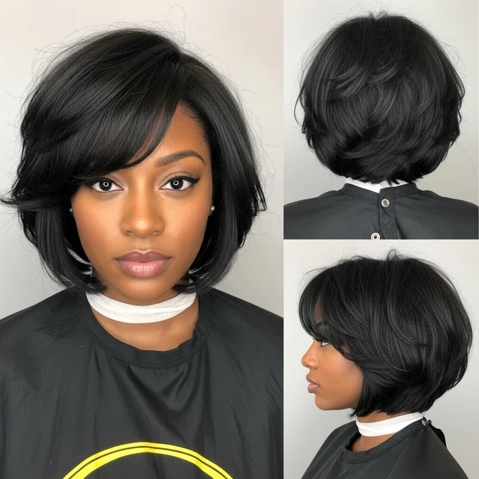 Modern Choppy Bob for Black Women