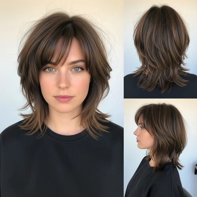 Modern Shag for Medium Fine Hair