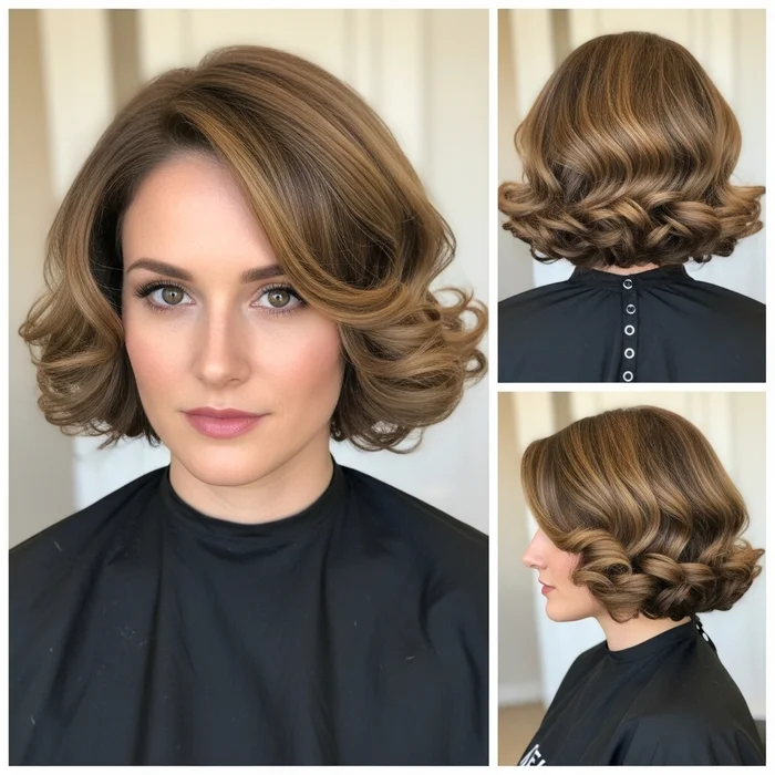 Old Money  Bob Haircut Curly
