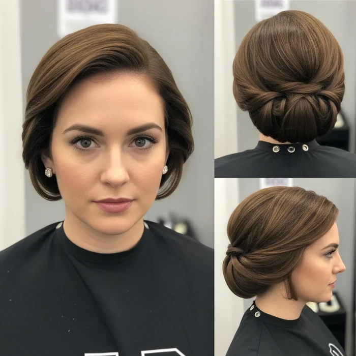 Old Money Bob Haircut Updo