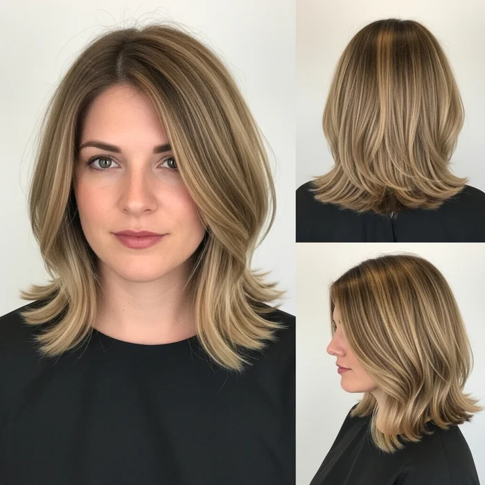 Old Money Bob With Balayage Highlights