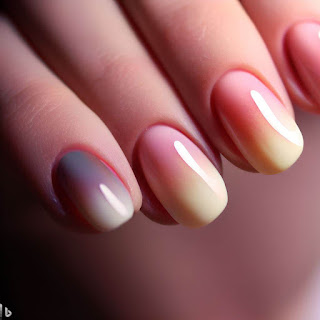 Ombre nail art design Ombre nail art design