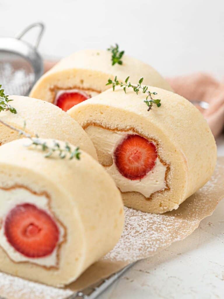 Strawberry Roll Cake Delight - Catherine Zhang