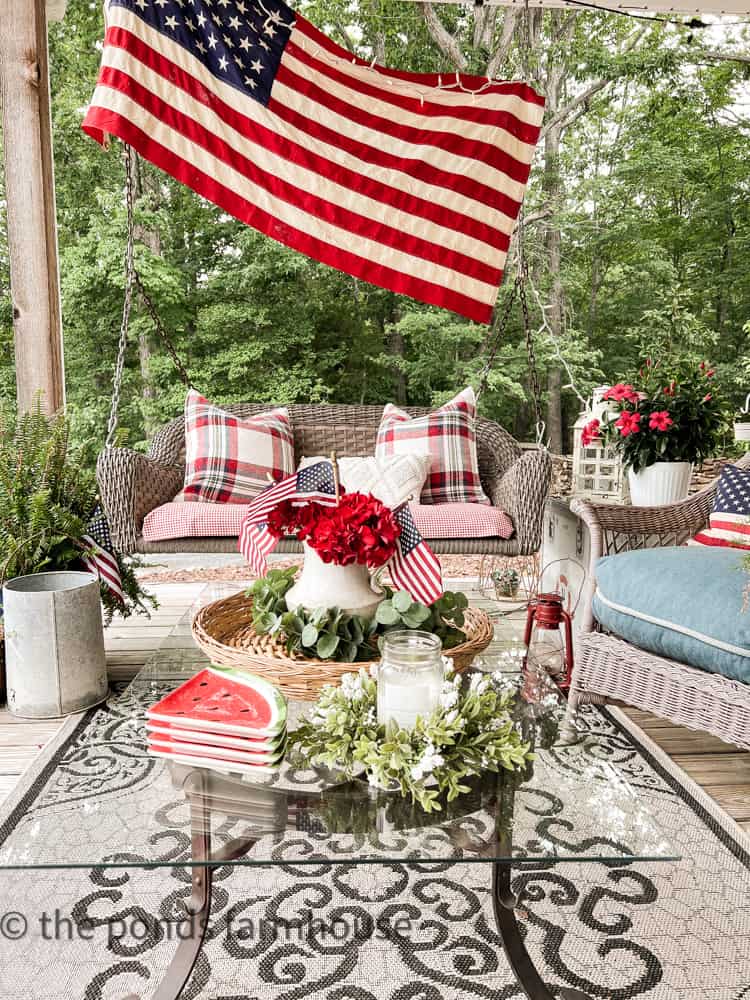 Patriotic Porch Decorations for 4th of July