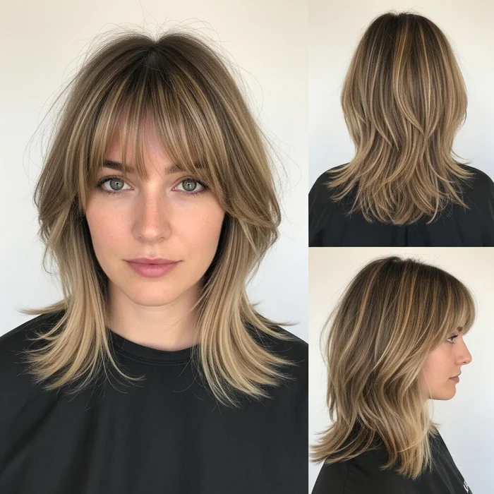 Piecey Highlights on Medium-Length Hair