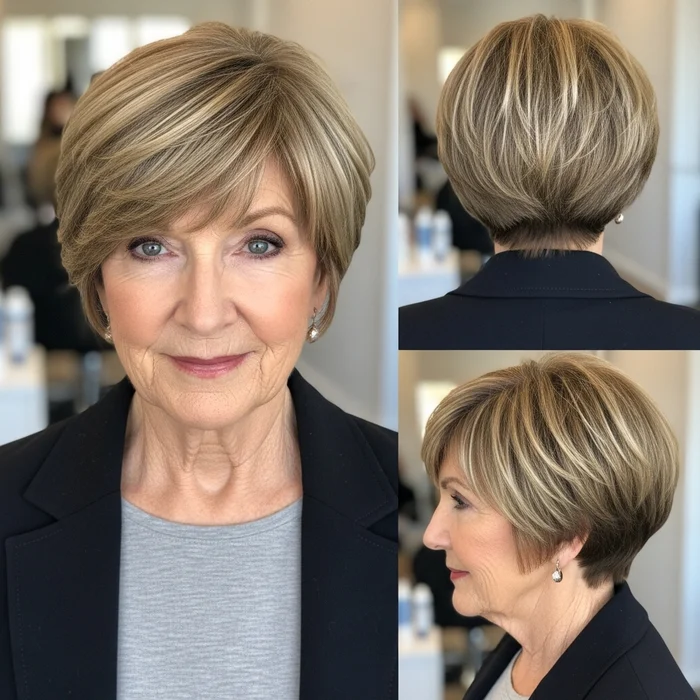 Pixie Bob With Side-Swept Bangs