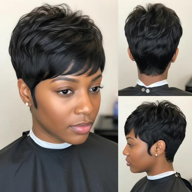 Pixie Haircut Fine Hair Black Women