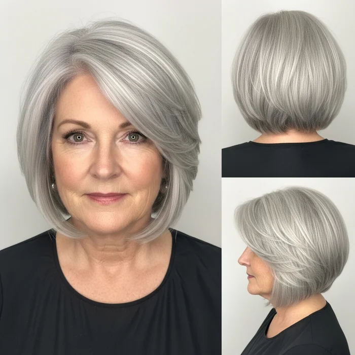 Platinum Wedge Bob for Hairstyle