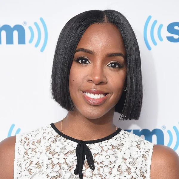 Polished Blunt Bob Chin-Length, Center-Parted