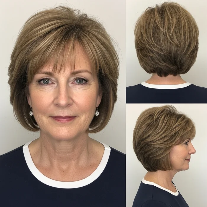 Rounded Wedge Haircut