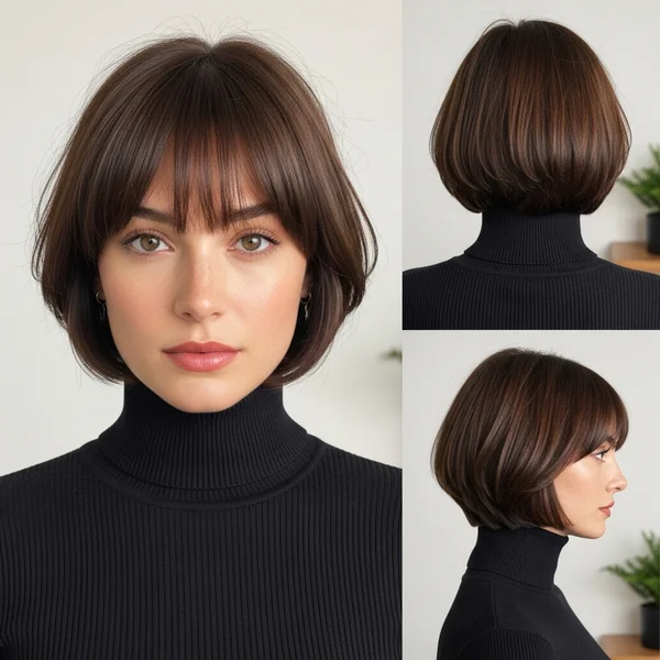 Short Bob Hairstyles With Fringe