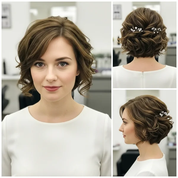 Short Bob Wedding Hairstyles