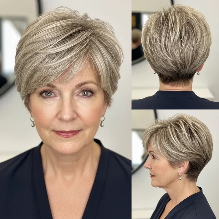 Short Brushed Forward Pixie