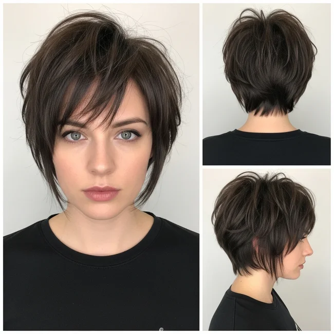 Short Choppy Asymmetrical Haircut
