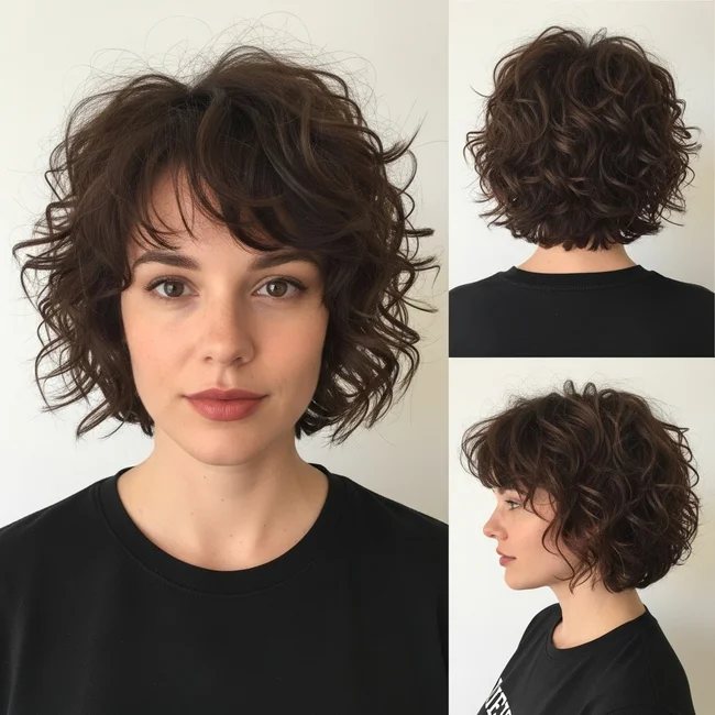 Short Choppy Curly Haircuts
