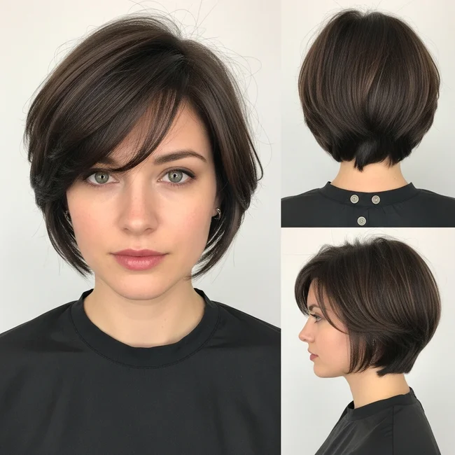 Short Choppy Haircut Straight Hair
