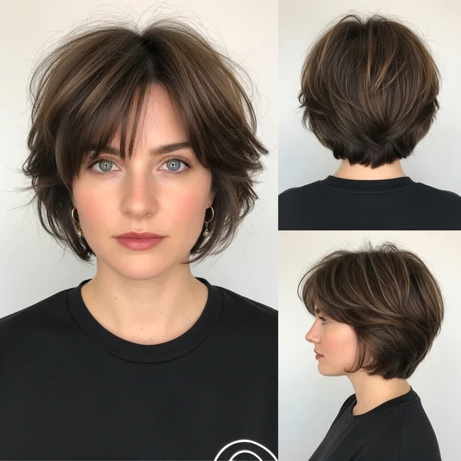 Short Choppy Haircut