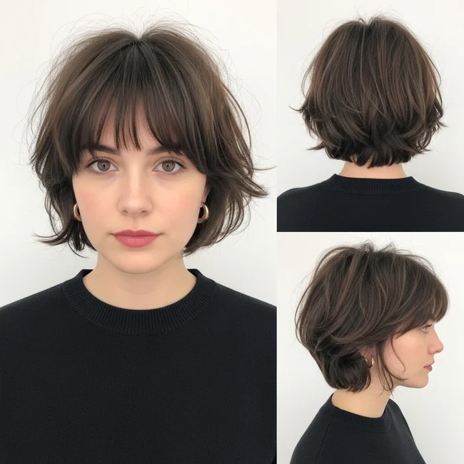 Short Choppy Haircuts With Bangs