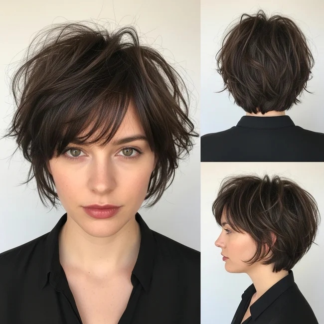 Short Choppy Messy Haircut