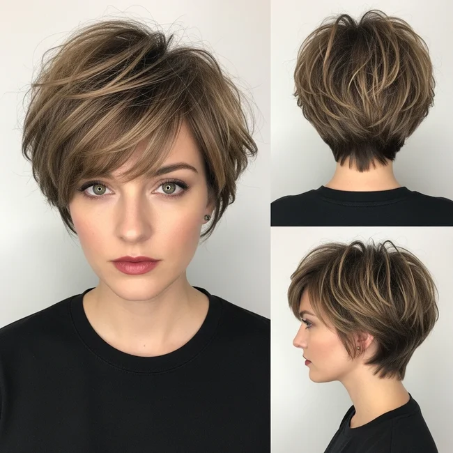 Short Choppy Messy Pixie Haircut
