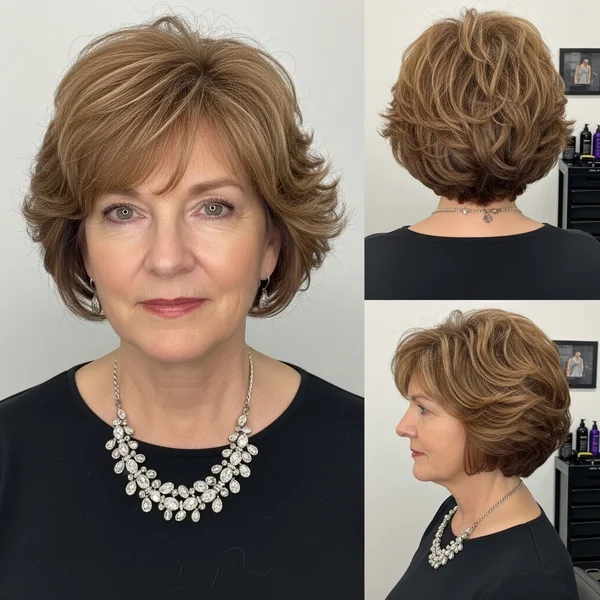 Short Curly Bob Hairstyles Over 50