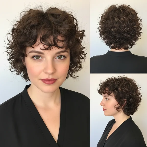 Short Curly Haircuts for Thinning Hair